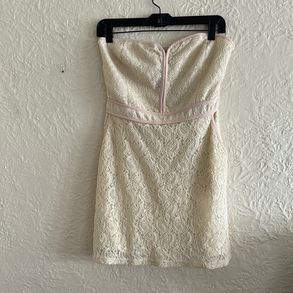 Urban Outfitters Dresses & Skirts - Urban Outfitters Pins and Needles Cream Lace Strapless Mini Dress Tumblr NWT